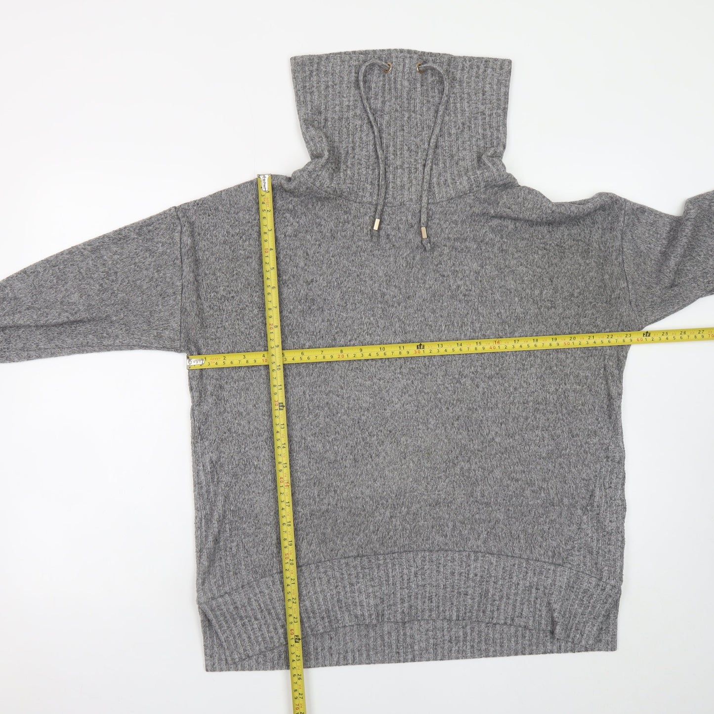 Womens UK Size 12 F&F Grey Pullover Jumper