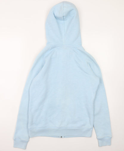 Womens UK Size 10 Jack Wills Blue Full Zip Hoodie