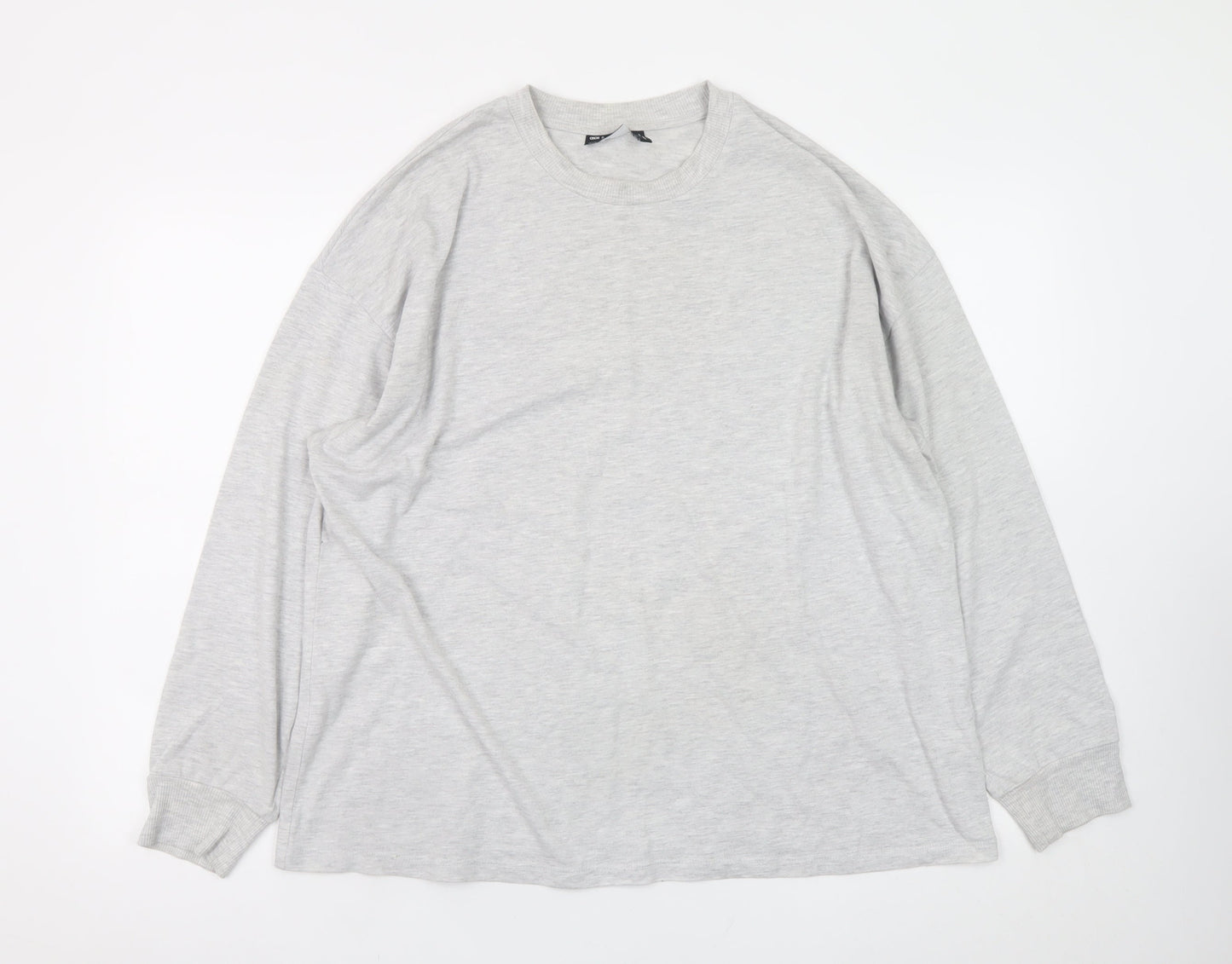 ASOS Weekend Collective Grey Long Sleeve Men's T-Shirt M