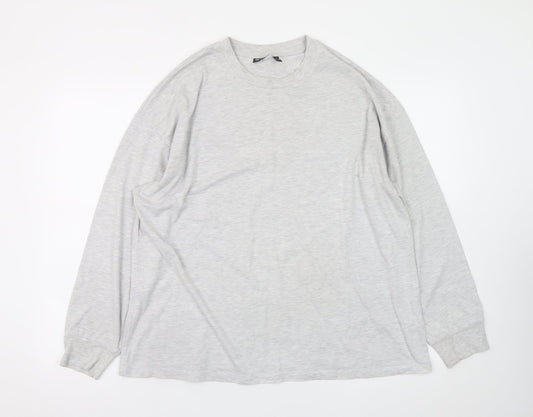 ASOS Weekend Collective Grey Long Sleeve Men's T-Shirt M