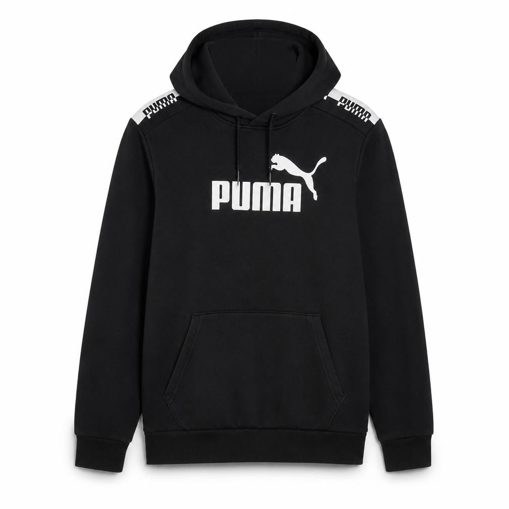 Mens UK Size M PUMA Black Pullover Hoodie