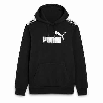 Mens UK Size M PUMA Black Pullover Hoodie