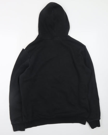 Mens UK Size M PUMA Black Pullover Hoodie