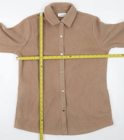 Womens UK Size S Denim & Co. Beige Basic Jacket