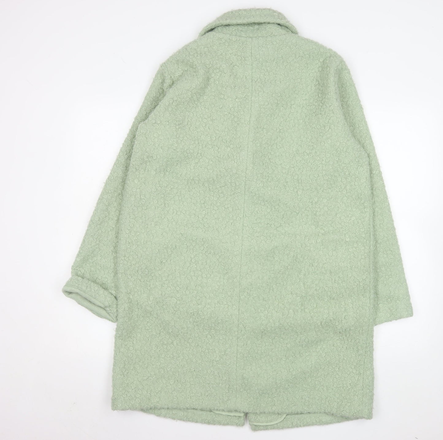 Womens UK Size 8 F&F Green Overcoat