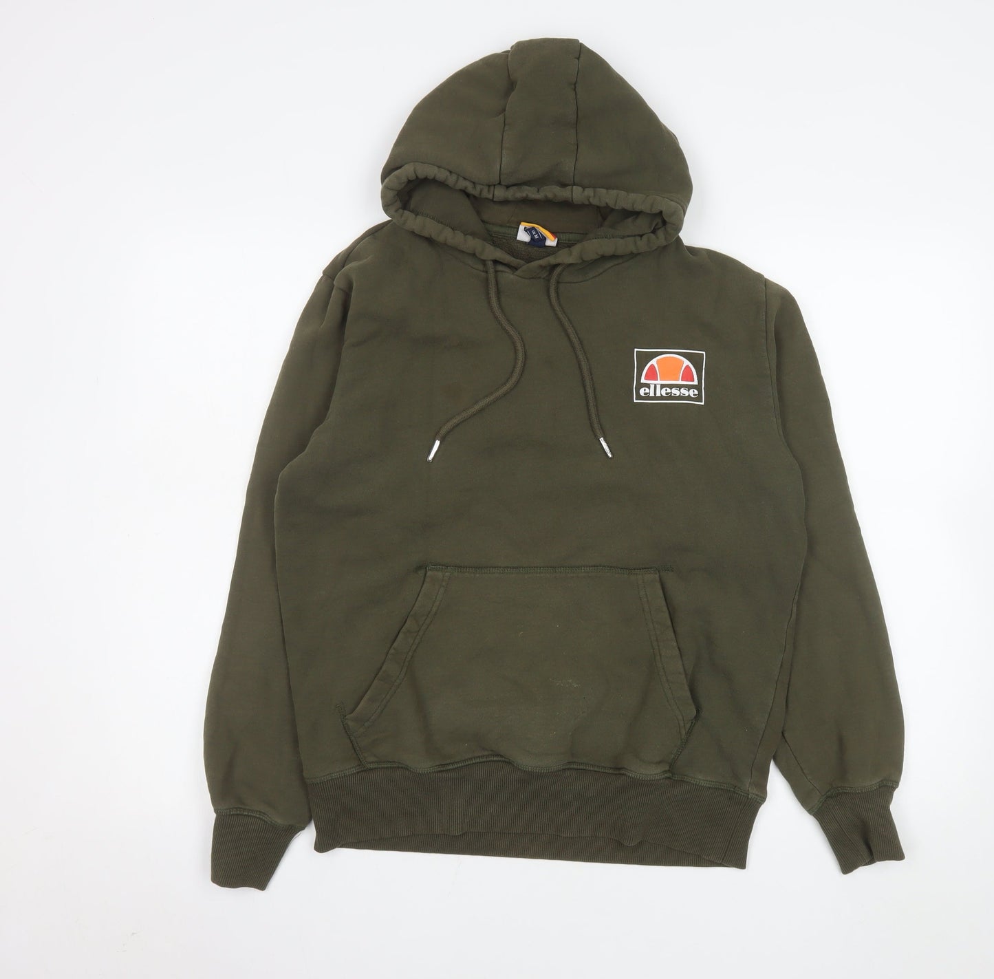 Mens UK Size M ellesse Green Pullover Hoodie