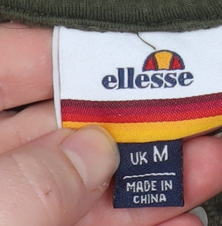 Mens UK Size M ellesse Green Pullover Hoodie