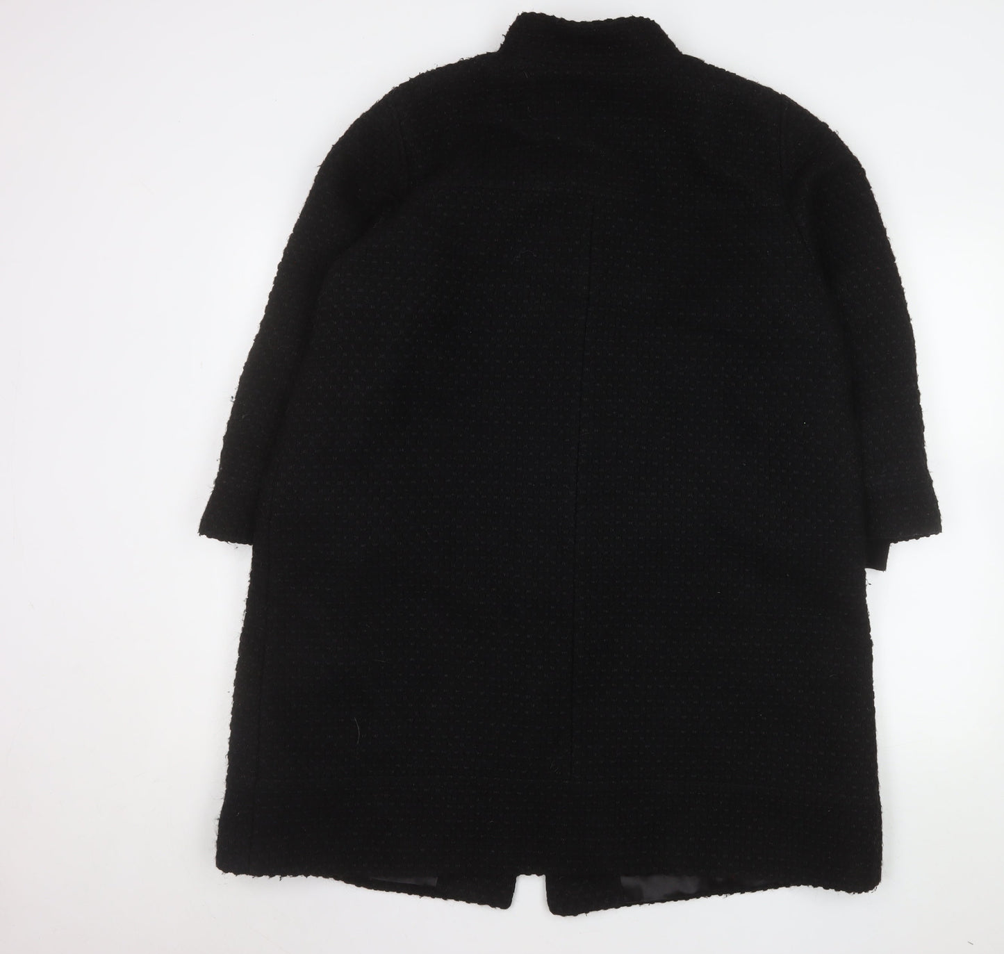 Womens UK Size 18 Marks and Spencer Black Overcoat