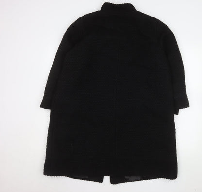 Womens UK Size 18 Marks and Spencer Black Overcoat