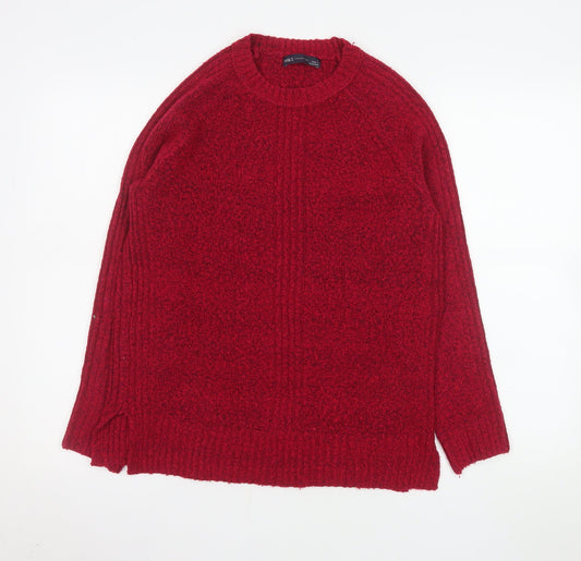 Womens UK Size S Marks and Spencer Red Pullover Jumper