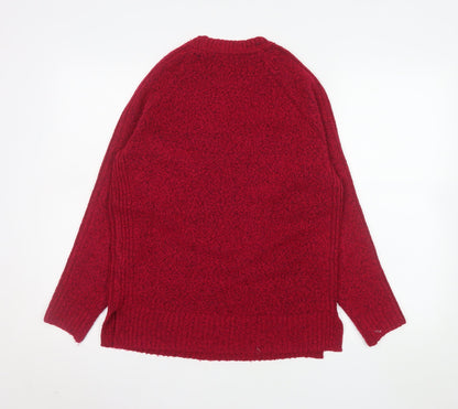 Womens UK Size S Marks and Spencer Red Pullover Jumper