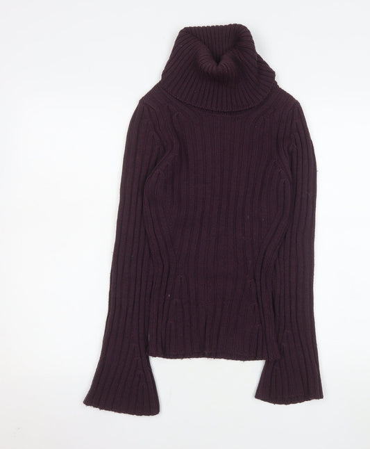 Womens UK Size 10 Marks and Spencer Purple Pullover Jumper