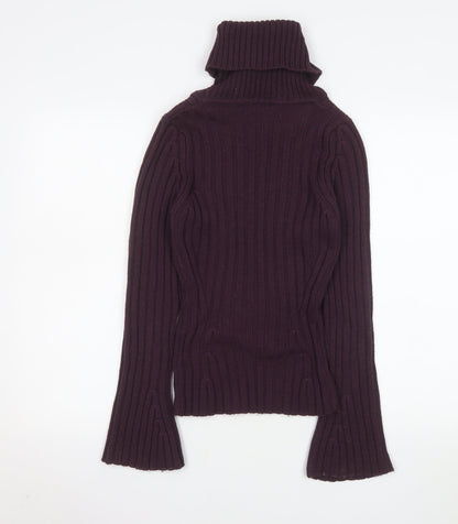 Womens UK Size 10 Marks and Spencer Purple Pullover Jumper