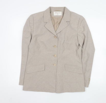 Womens UK Size 14 Bonmarché Regular Beige Suit Jacket