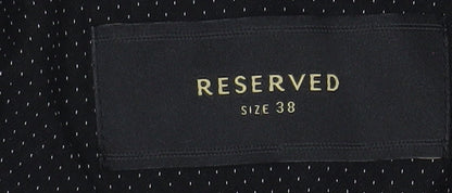 Reserved Women's Black Size 10 Slim Fit One-Button Tailored Blazer