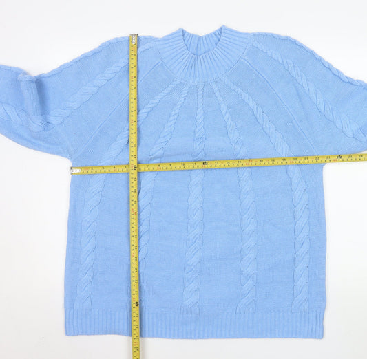 Womens UK Size 2XL Bloomings Blue Pullover Jumper