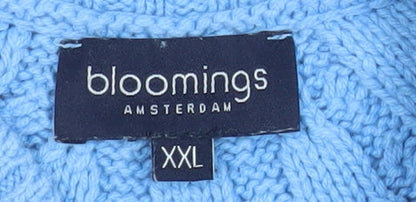 Womens UK Size 2XL Bloomings Blue Pullover Jumper