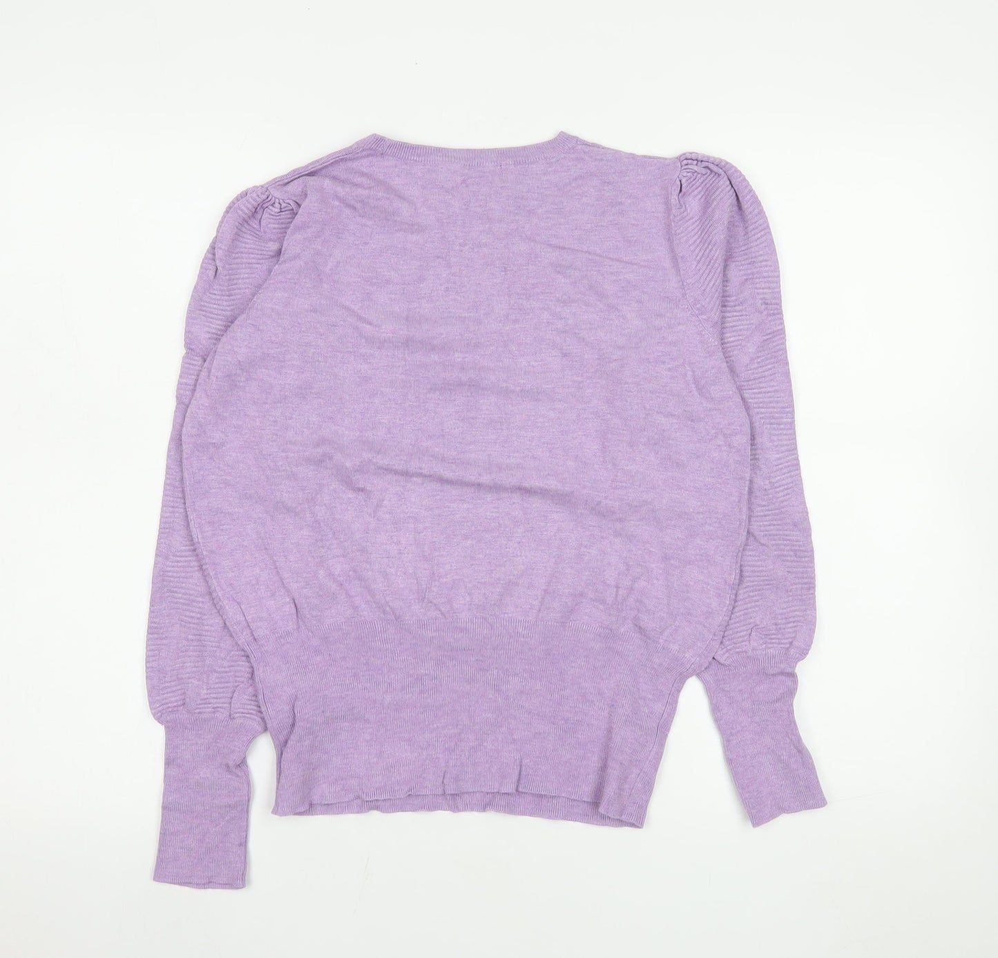 Womens UK Size M Marks and Spencer Purple Pullover Jumper