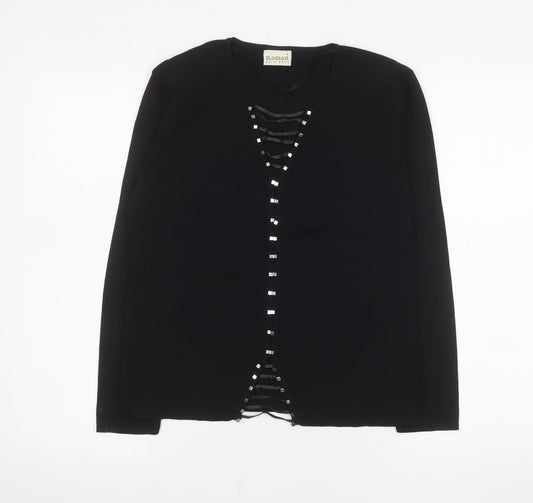 Womens UK Size S Roman Originals Black Basic Blouse