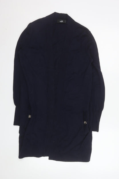 Womens UK Size S Wallis Black Cardigan Jumper