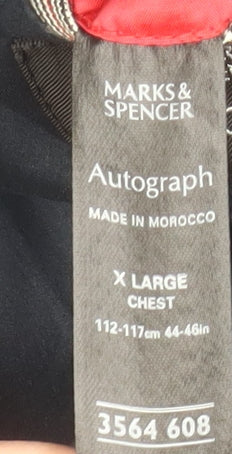 Mens UK Size XL Marks and Spencer Blue Overcoat