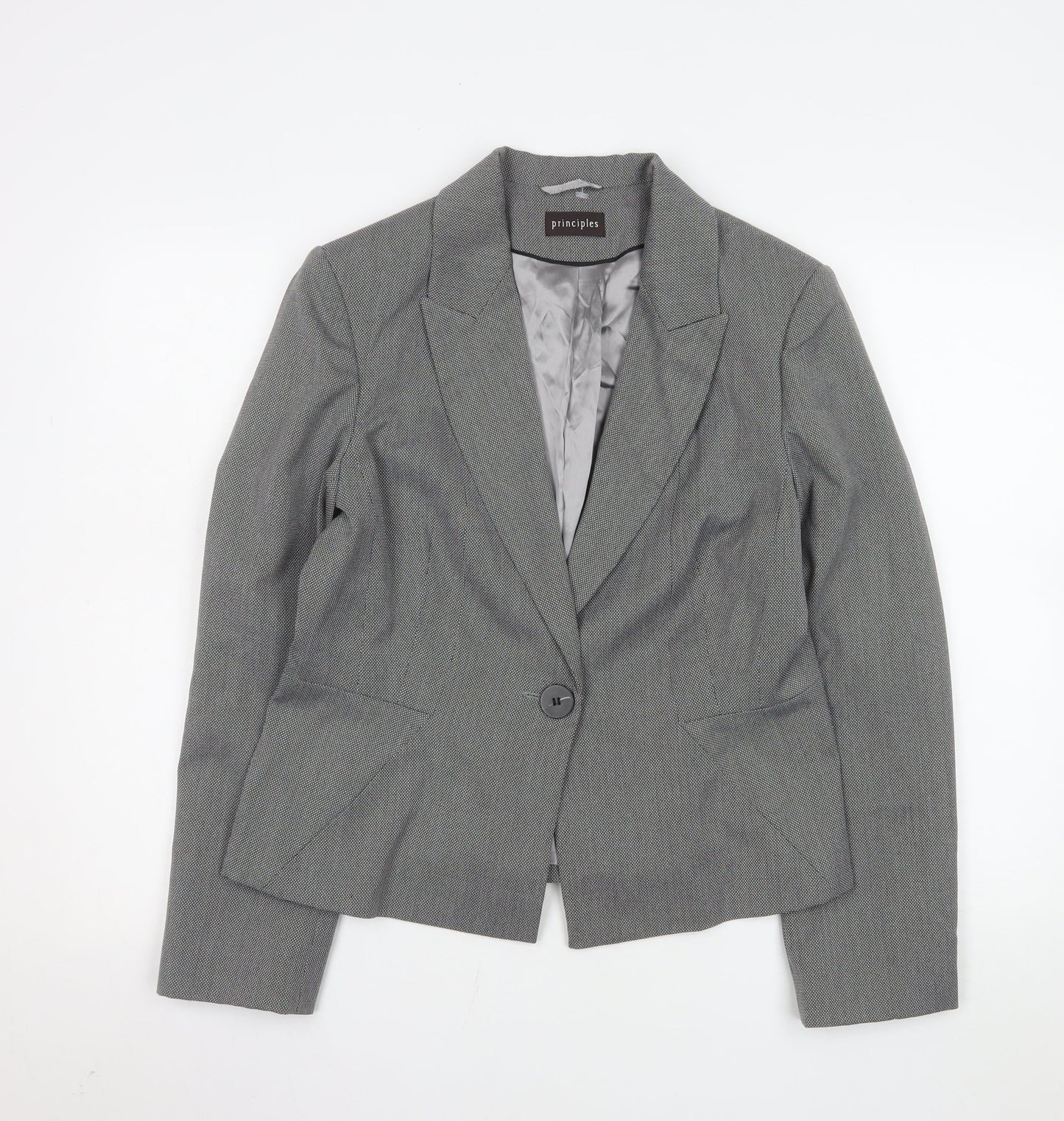Womens UK Size 14 Principles Regular Grey Suit Jacket