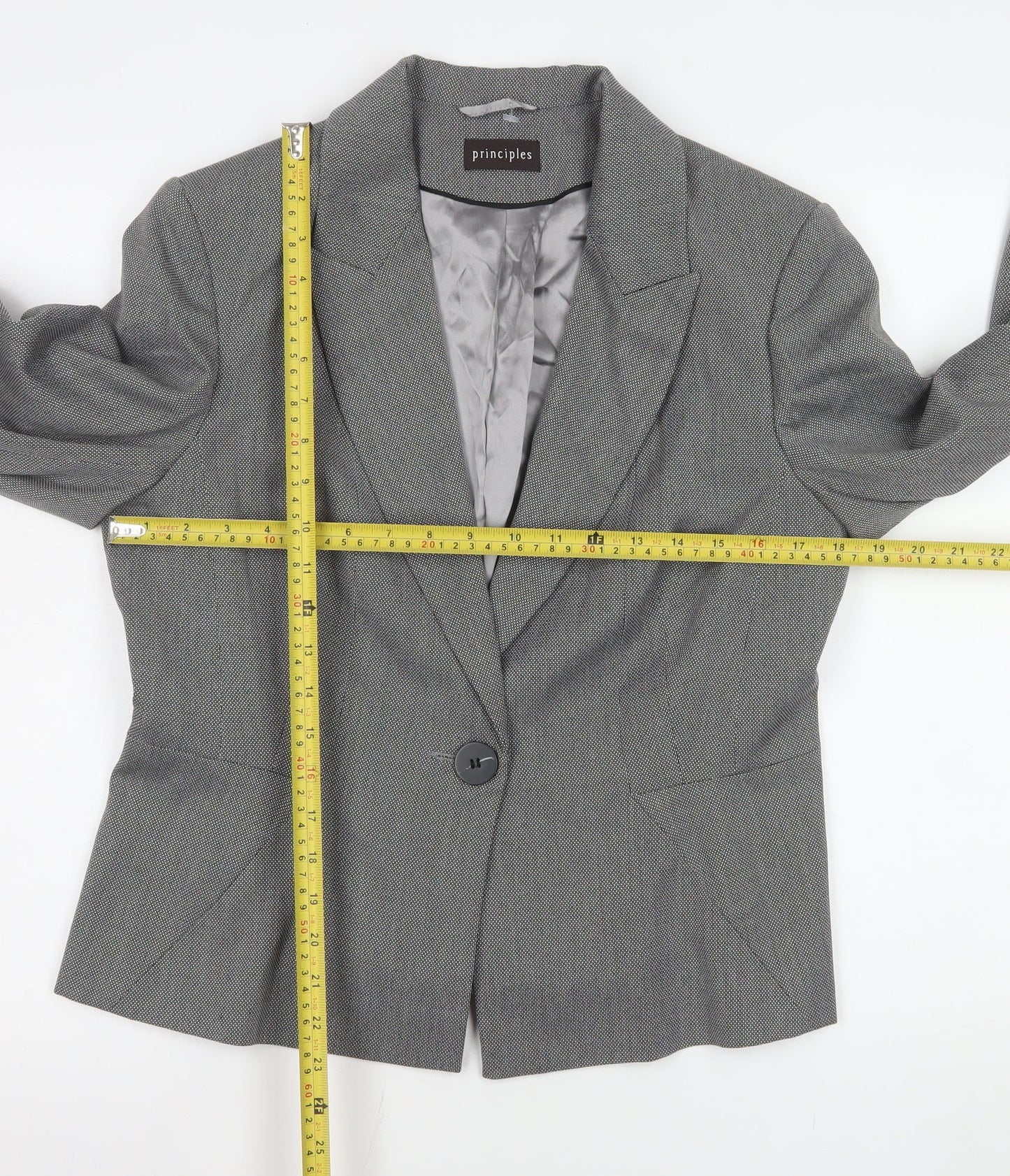 Womens UK Size 14 Principles Regular Grey Suit Jacket