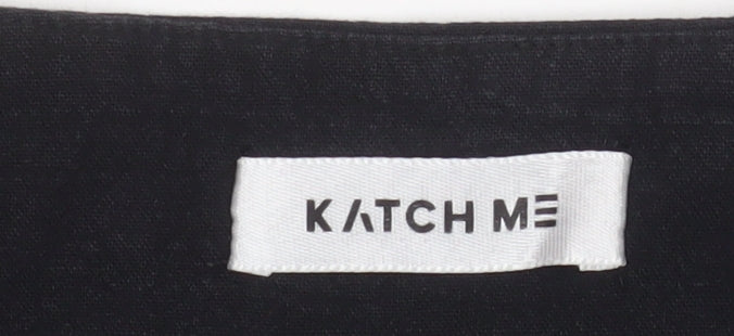 Womens UK Size XL Katch Me Regular Black Suit Waistcoat