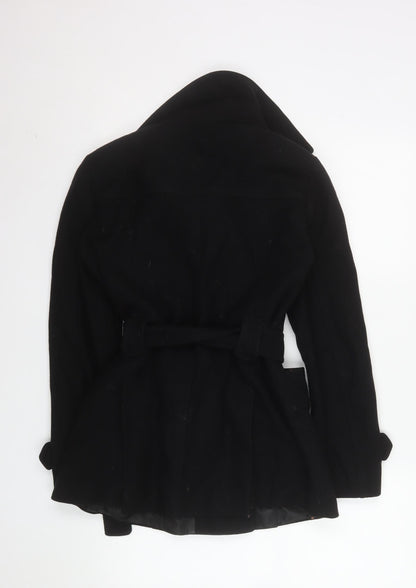 Womens UK Size 12 The Kill Industry Ltd Black Pea Coat
