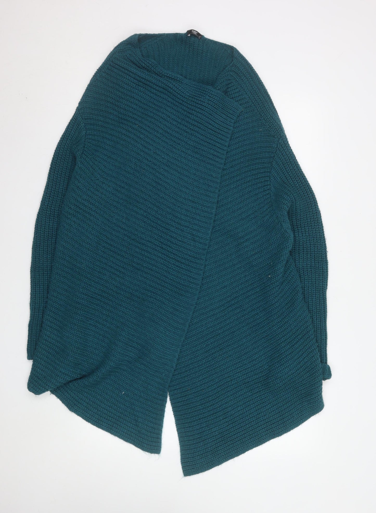Womens UK Size S Cotton Traders Blue Cardigan Jumper