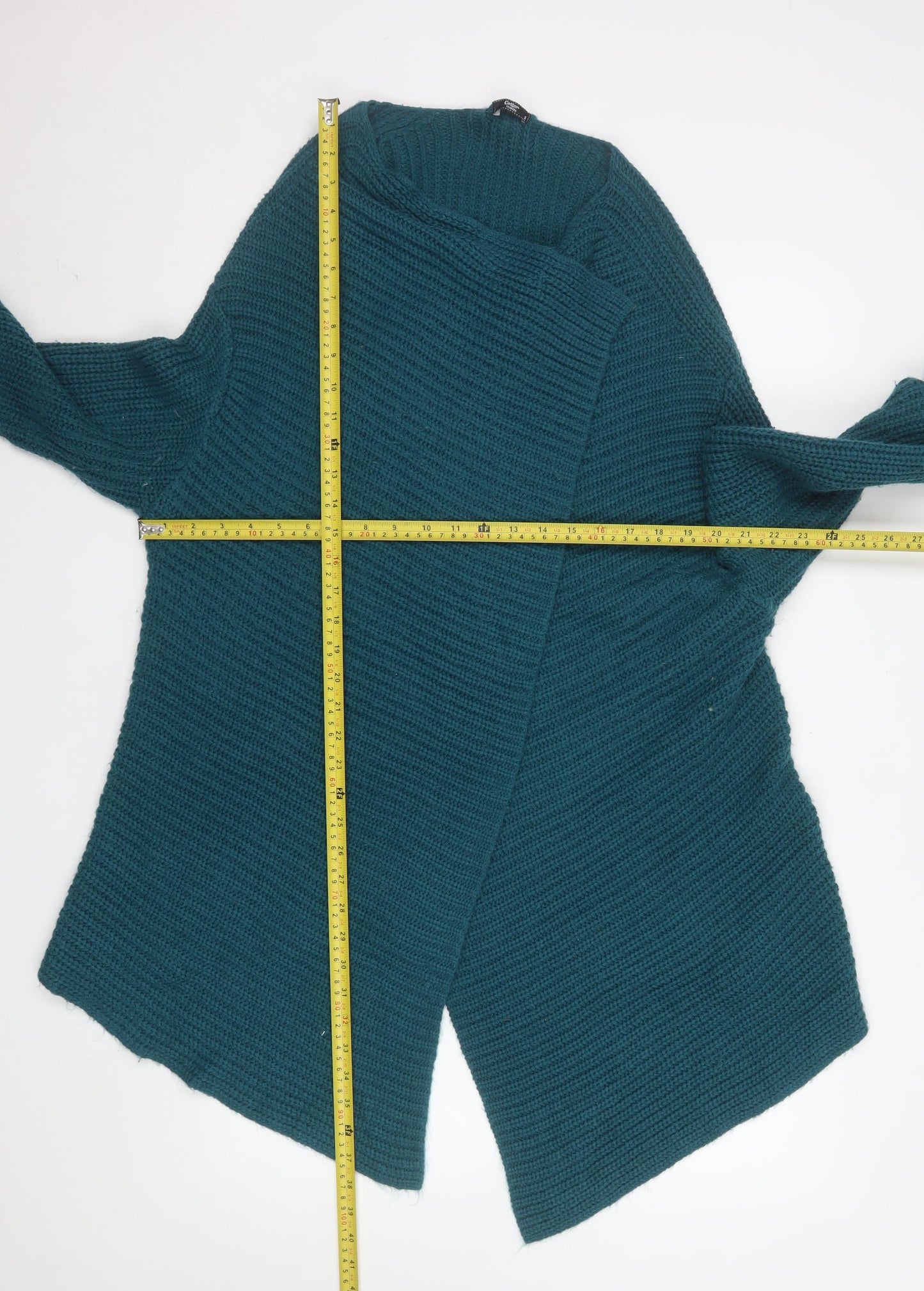 Womens UK Size S Cotton Traders Blue Cardigan Jumper