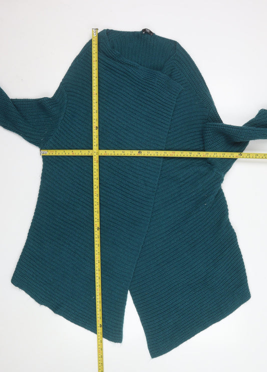 Womens UK Size S Cotton Traders Blue Cardigan Jumper