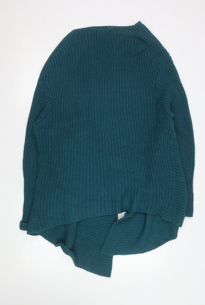 Womens UK Size S Cotton Traders Blue Cardigan Jumper