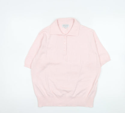 Womens UK Size M Country Collection Pink Basic Polo