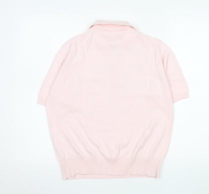 Womens UK Size M Country Collection Pink Basic Polo