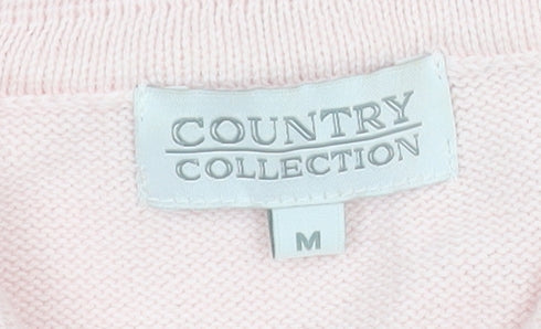 Womens UK Size M Country Collection Pink Basic Polo