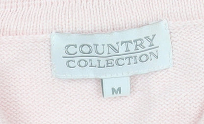 Womens UK Size M Country Collection Pink Basic Polo