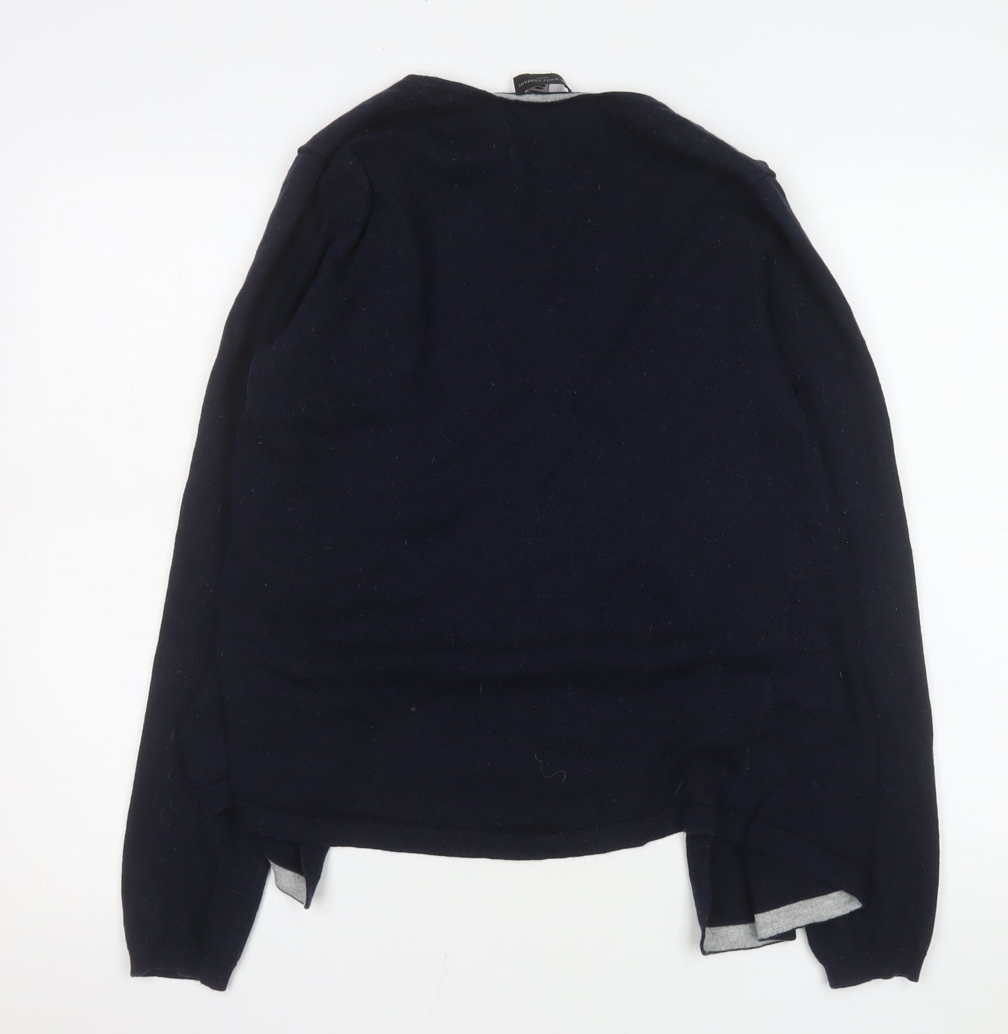 Womens UK Size L The White Company Blue Cardigan Jumper