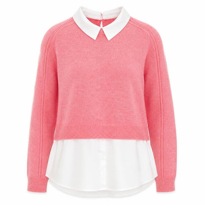 Womens UK Size S NEXT Pink Layered Blouse