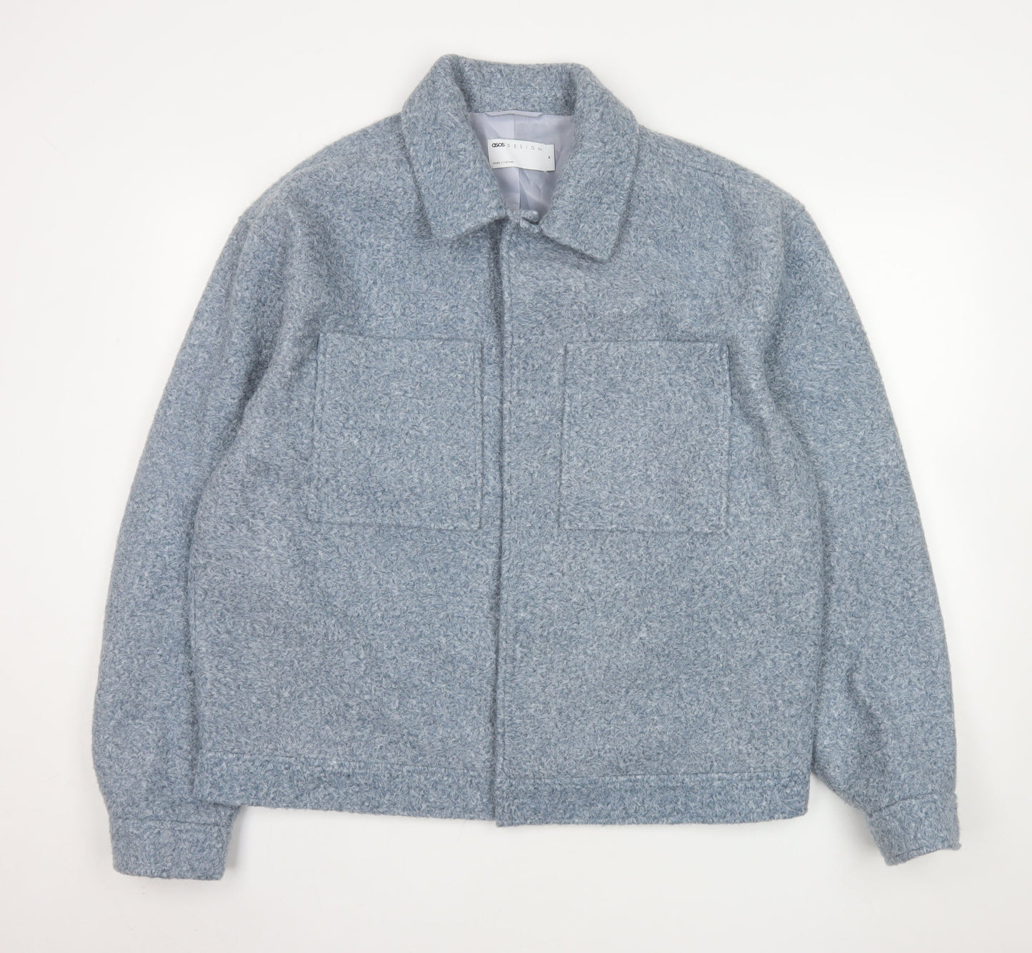 Mens UK Size M ASOS DESIGN Grey Basic Jacket