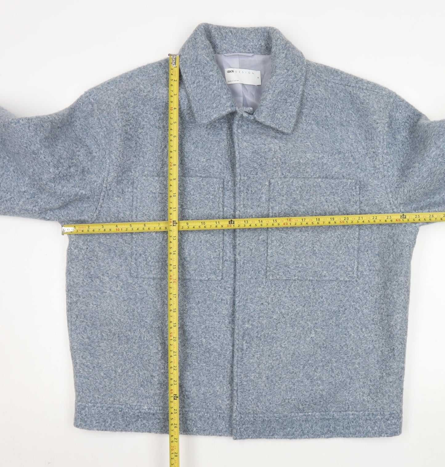Mens UK Size M ASOS DESIGN Grey Basic Jacket