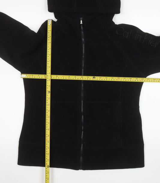 Mens UK Size M Calvin Klein Black Basic Jacket