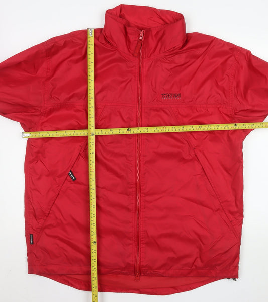TOG24 Mens Red Waterproof Windbreaker Jacket Size L