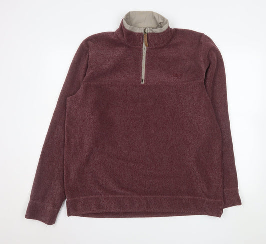 Womens UK Size L Cotton Traders Red Pullover Sweatshirt