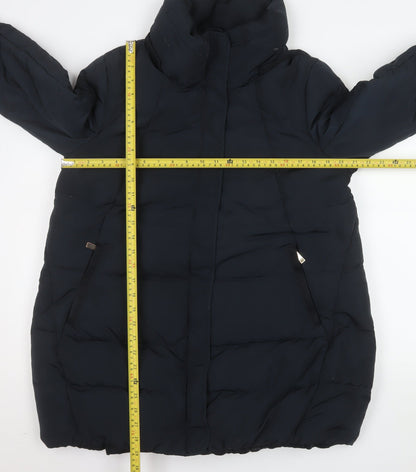 Womens UK Size L Zara Black Puffer Jacket