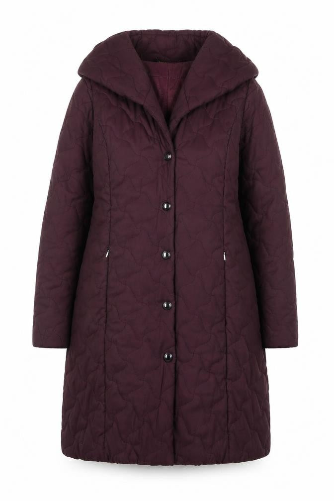 Womens UK Size 10 Viyella Brown Quilted Coat