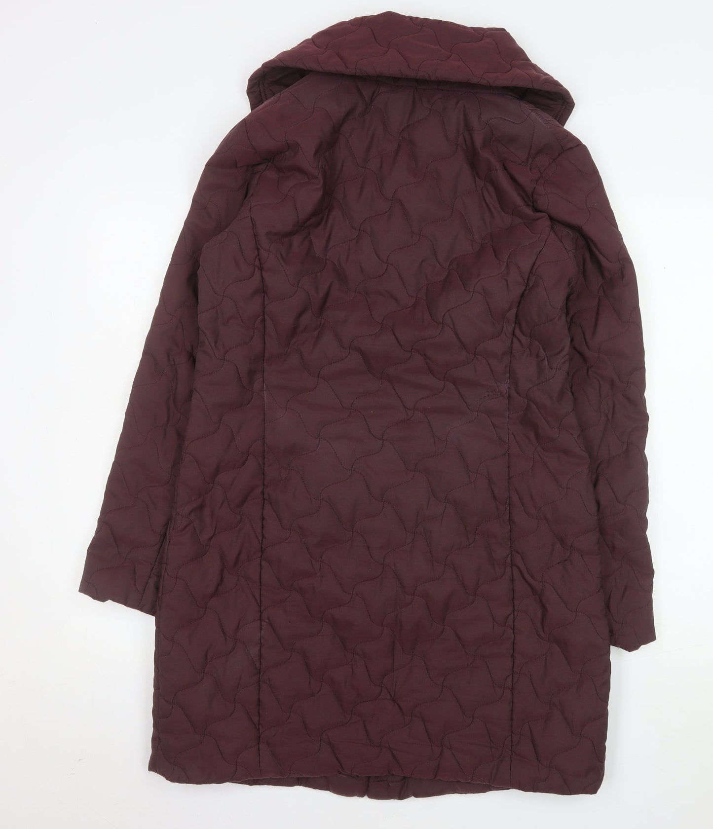Womens UK Size 10 Viyella Brown Quilted Coat