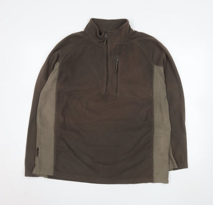 Mens UK Size XL Mountain Warehouse Brown Pullover Sweatshirt