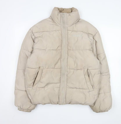 Womens UK Size XS Reclaimed Vintage Beige Puffer Jacket
