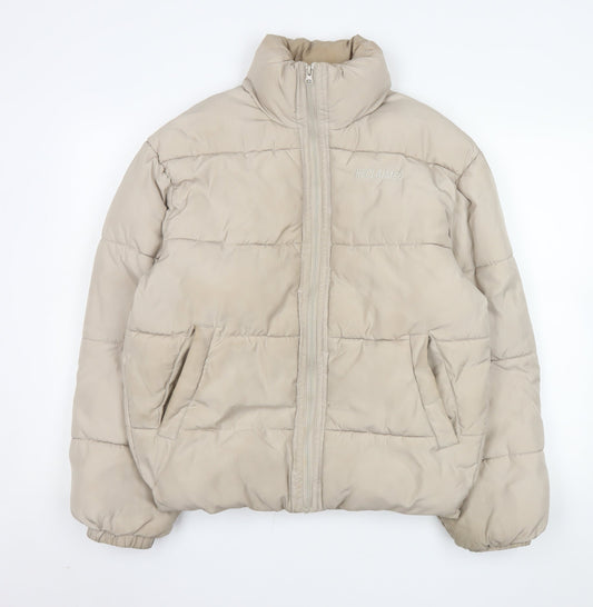 Womens UK Size XS Reclaimed Vintage Beige Puffer Jacket